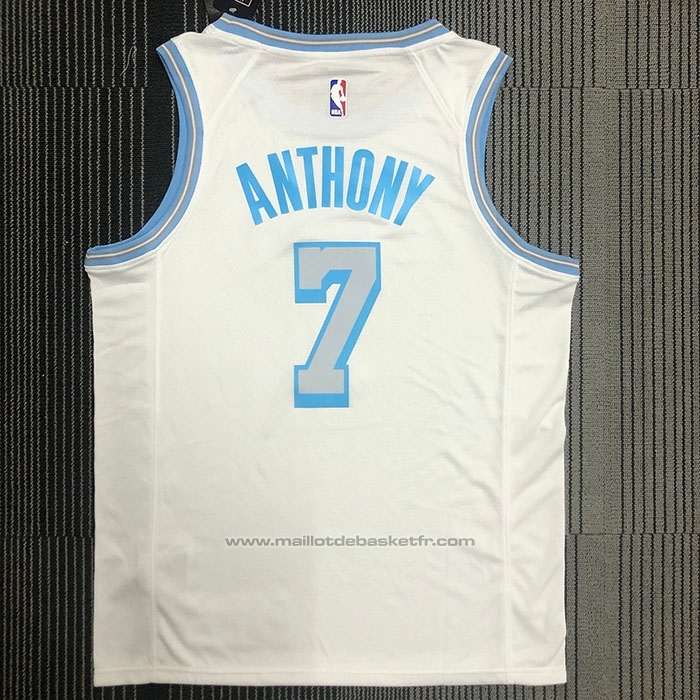 Maillot Los Angeles Lakers Carmelo Anthony #7 Ville 2020-21 Blanc